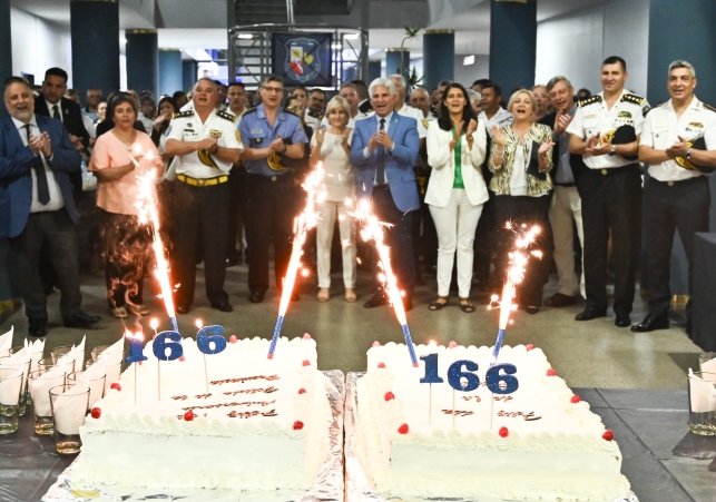 El Gobernador participó del acto conmemorativo por el 166° aniversario de la Policía de San Luis