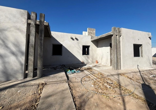 Los hogares que se construyen en Tilisarao ya muestran un importante avance