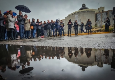 El Gobernador acompañó a Hissa a un nuevo inicio de obra en calles de la capital