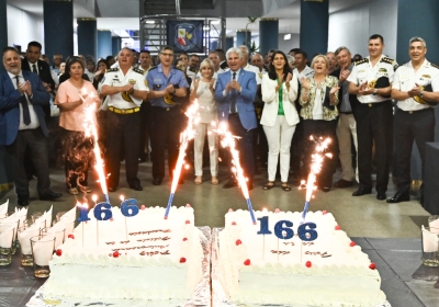 El Gobernador participó del acto conmemorativo por el 166° aniversario de la Policía de San Luis