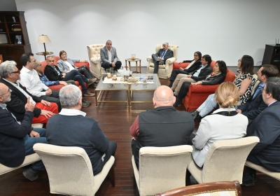 POGGI RECIBIÓ A REFERENTES DE LA FÍSICA NACIONAL E INTERNACIONAL QUE PARTICIPARÁN DE LA REUNIÓN ANUAL EN LA UNSL